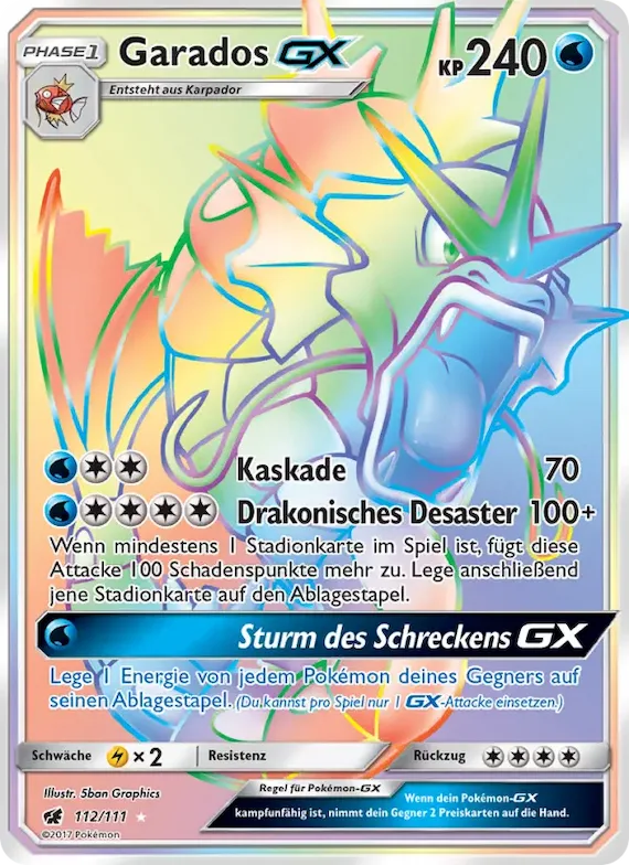 Garados GX 112 – Aufziehen der Sturmröte