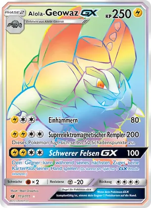 Alola-Geowaz GX Nr. 113 – Crimson Invasion