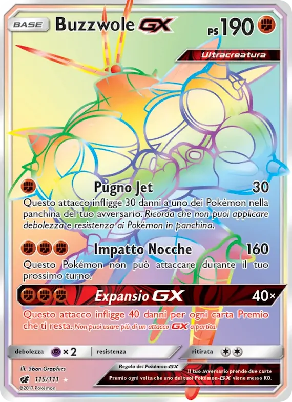 Buzzwole GX 115 – Invasione Scarlatta