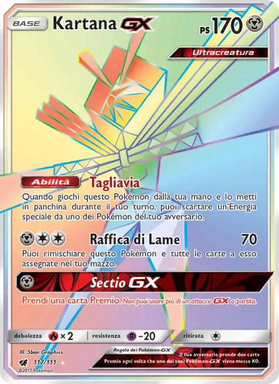 Kartana GX 117 – Invasione Scarlatta