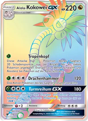 Alola-Kokowei GX Nr. 118 – Crimson Invasion
