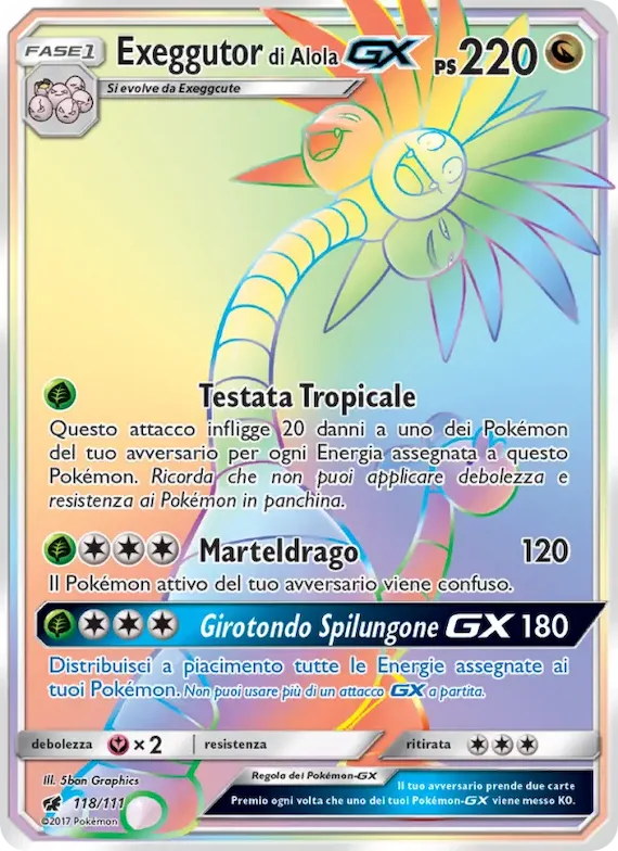 Exeggutor di Alola GX 118 – Invasione Scarlatta
