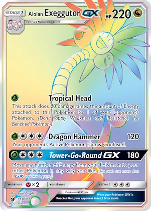 Alolan Exeggutor-GX #118 – Crimson Invasion