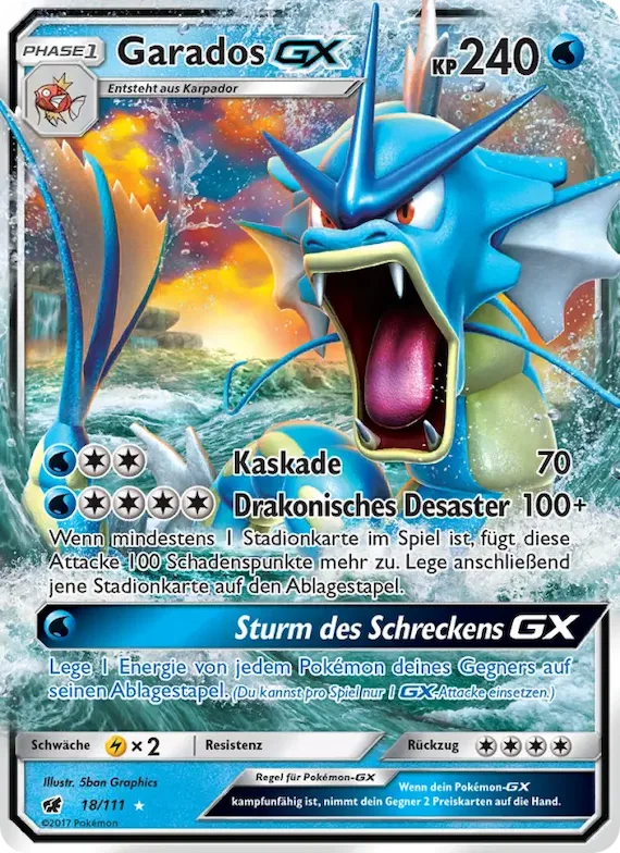 Garados GX 18 – Aufziehen der Sturmröte