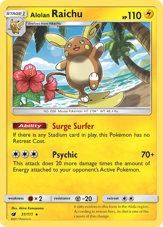 Alolan Raichu #31 – Crimson Invasion