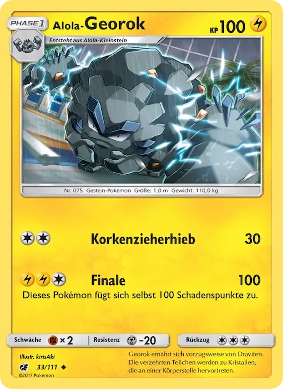 Alola-Georok 33 – Aufziehen der Sturmröte