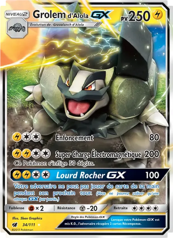 Grolem d’Alola GX 34 – Invasion Carmin