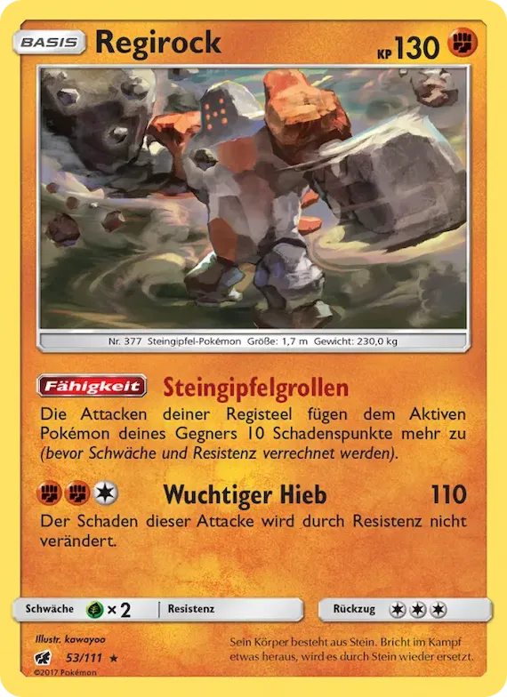 Regirock 53 – Aufziehen der Sturmröte