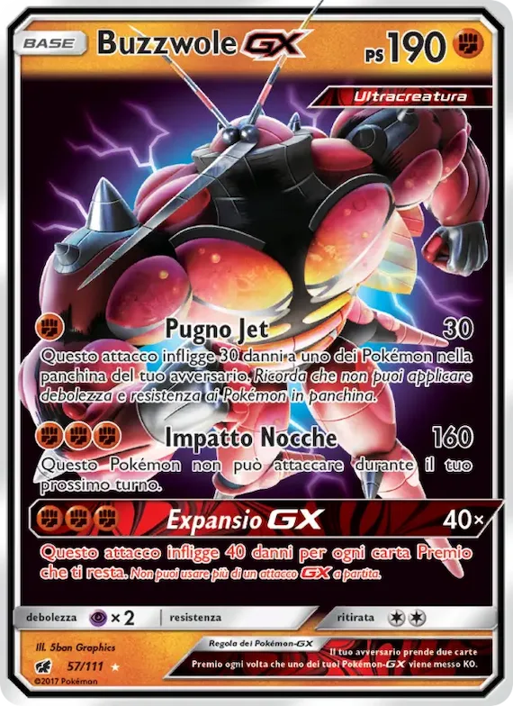 Buzzwole GX 57 – Invasione Scarlatta
