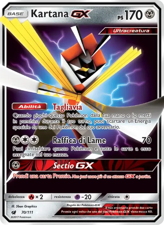 Kartana GX 70 – Invasione Scarlatta