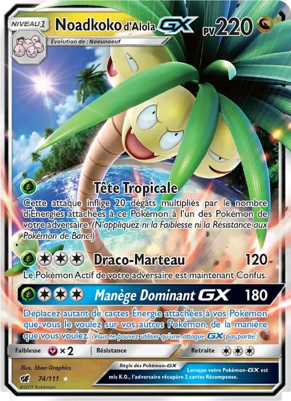 Noadkoko d’Alola GX 74 – Invasion Carmin