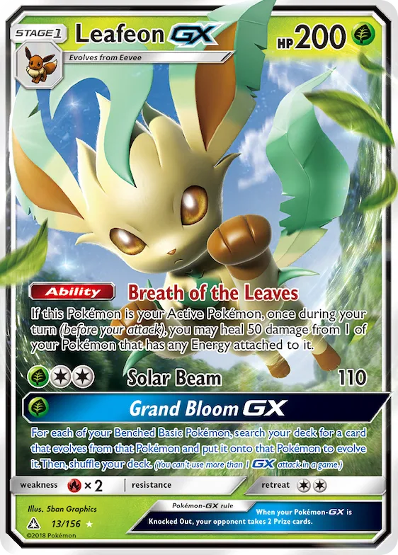 Leafeon-GX #13 – Ultra Prism