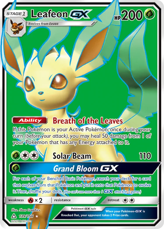 Leafeon-GX #139 – Ultra Prism