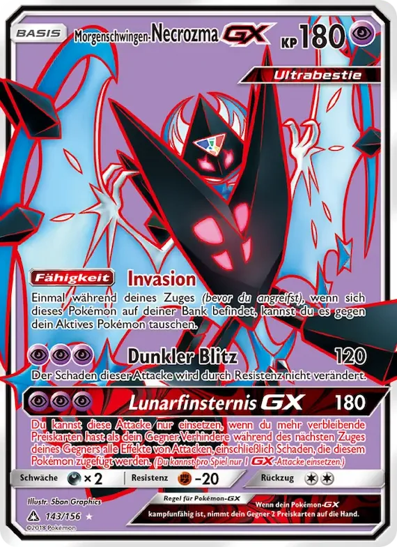 Morgenschwingen-Necrozma GX 143 – Ultra-Prisma