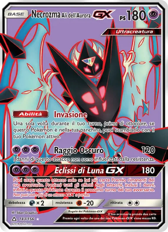 Necrozma Ali dell’Aurora GX 143 – Ultraprisma