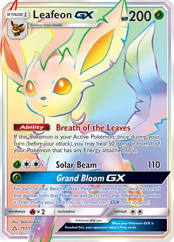Leafeon-GX #157 – Ultra Prism