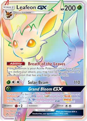 Leafeon-GX #157 – Ultra Prism