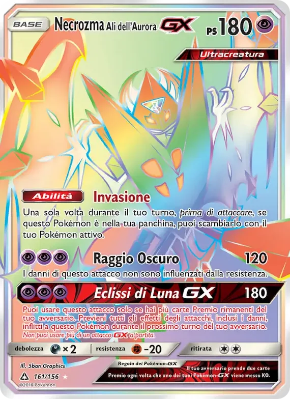 Necrozma Ali dell’Aurora GX 161 – Ultraprisma