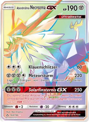 Abendmähne-Necrozma GX Nr. 163 – Ultra Prism
