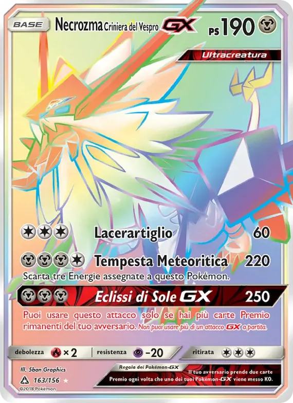 Necrozma Criniera del Vespro GX 163 – Ultraprisma