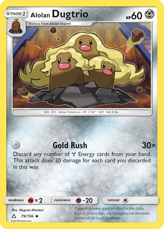 Dugtrio de Alola 79 – Ultra Prisma