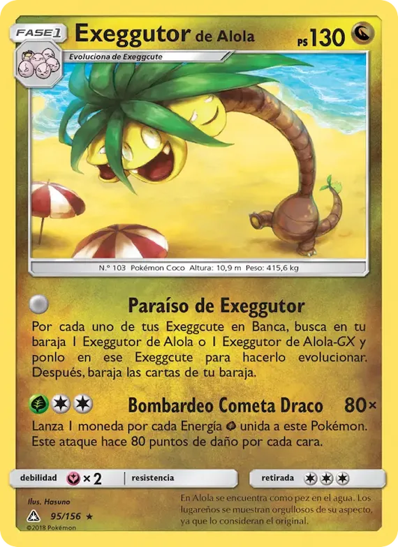 Exeggutor de Alola 95 – Ultraprisma