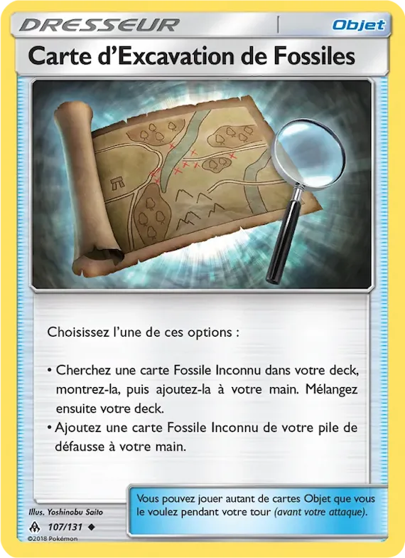 Carte d’Excavation de Fossiles 107 – Lumière Interdite