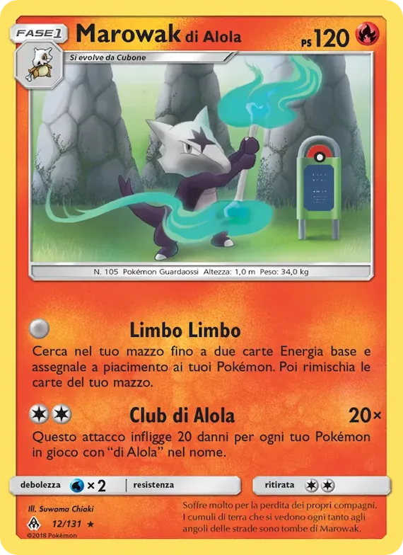 Marowak di Alola 12 – Apocalisse Di Luce