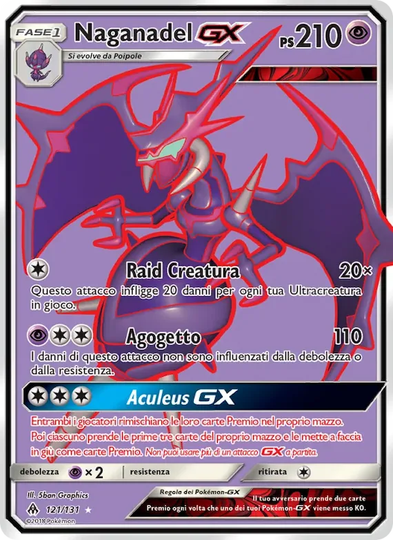 Naganadel GX 121 – Apocalisse Di Luce