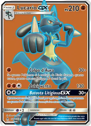 Lucario GX 122 – Apocalisse Di Luce