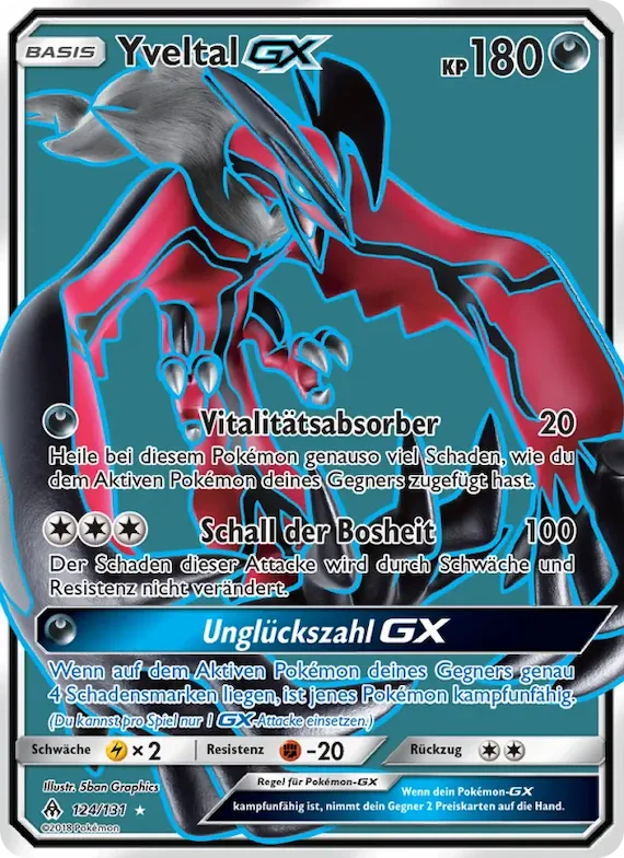 Yveltal GX 124 – Grauen Der Lichtfinsternis