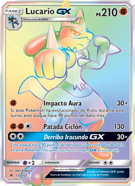 Lucario GX 135 – Luz Prohibida