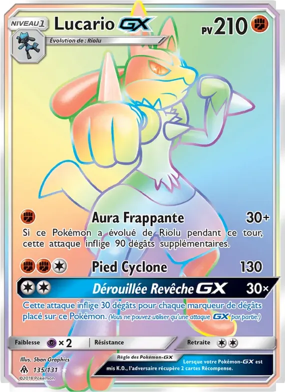 Lucario GX 135 – Lumière Interdite