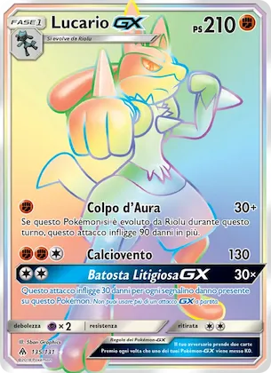 Lucario GX 135 – Apocalisse Di Luce