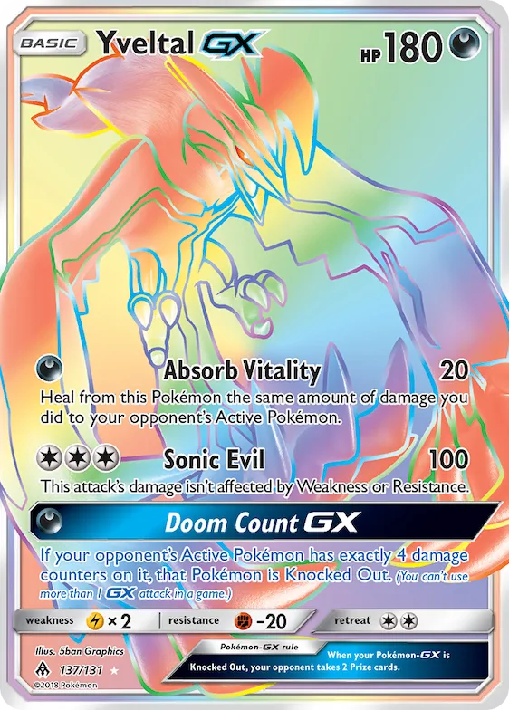 Yveltal-GX #137 – Forbidden Light