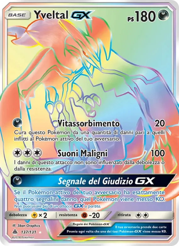 Yveltal GX 137 – Apocalisse Di Luce