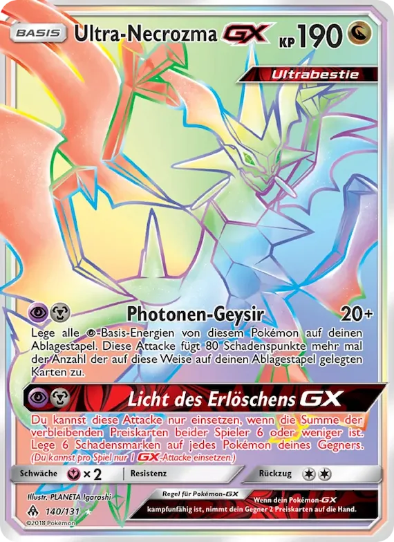 Ultra-Necrozma GX 140 – Grauen Der Lichtfinsternis