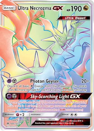 Ultra Necrozma-GX #140 – Forbidden Light