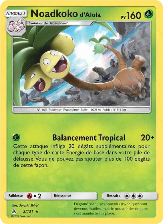 Noadkoko d’Alola 2 – Lumière Interdite