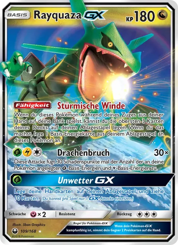 Rayquaza GX 109 – Sturm Am Firmament