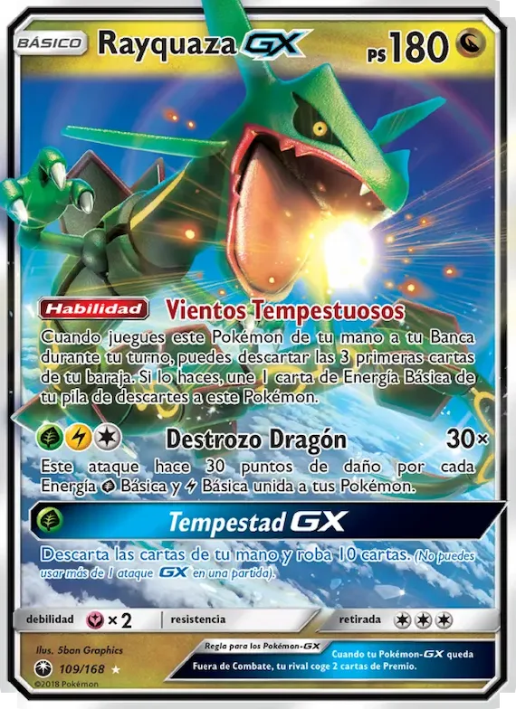 Rayquaza GX 109 – Tormenta Celestial