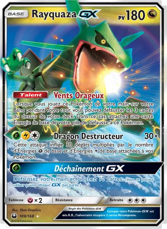 Rayquaza GX 109 – Tempête Céleste