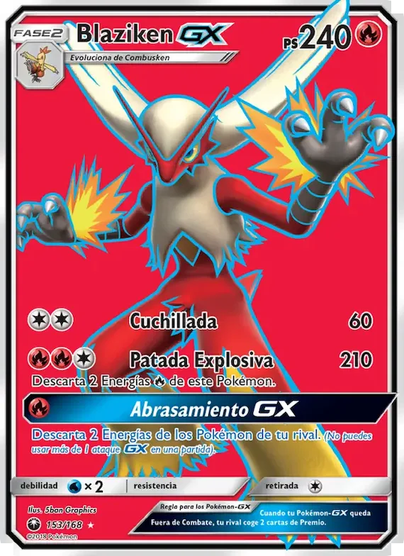 Blaziken GX 153 – Tormenta Celestial
