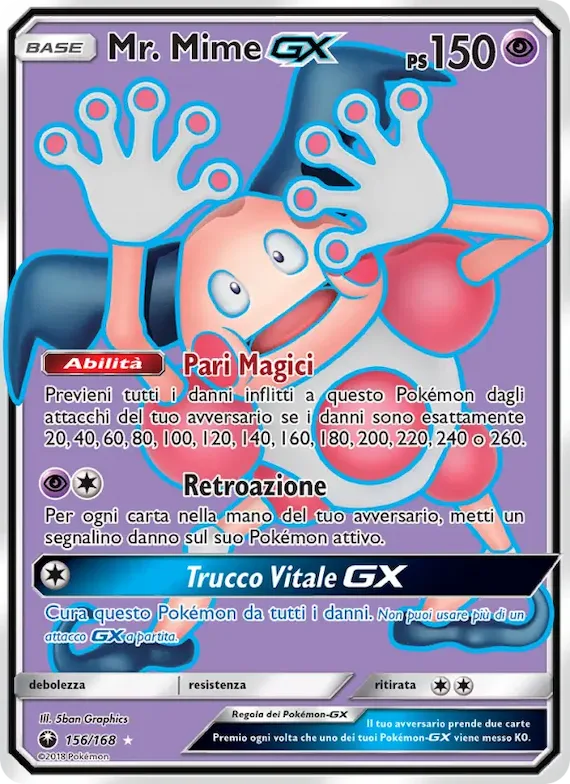 Mr. Mime GX 156 – Tempesta Astrale