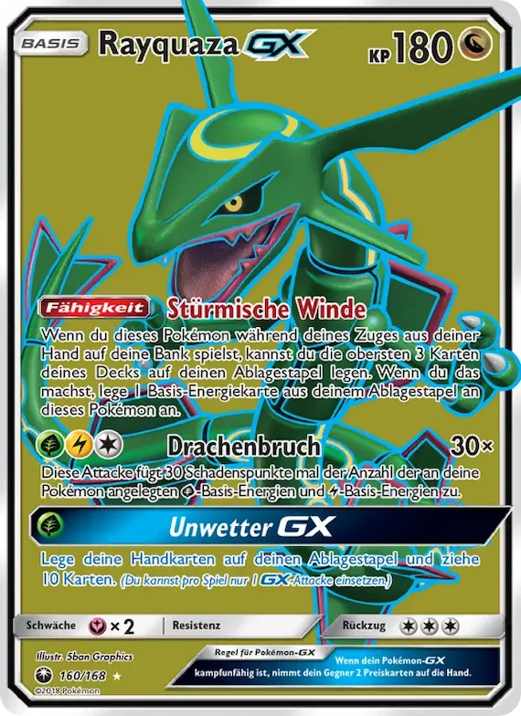 Rayquaza GX 160 – Sturm Am Firmament