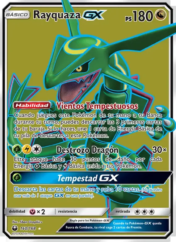 Rayquaza GX 160 – Tormenta Celestial