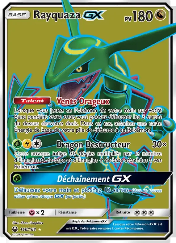 Rayquaza GX 160 – Tempête Céleste