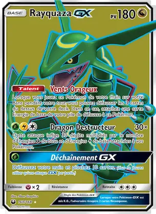 Rayquaza GX 160 – Tempête Céleste
