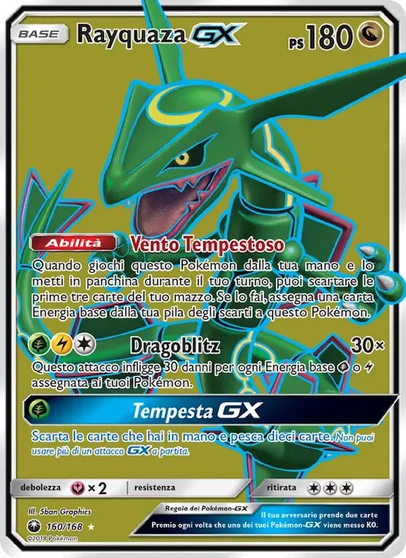 Rayquaza GX 160 – Tempesta Astrale