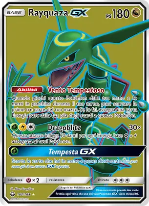 Rayquaza GX 160 – Tempesta Astrale